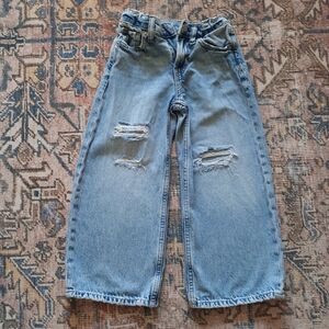 Gap size 5 low rise stride wide jeans